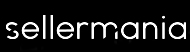 Logo sellermania blanc fond noir