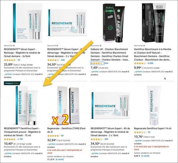 Amazon choice regenere