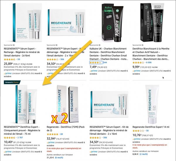 regenere Amazon choice regenere